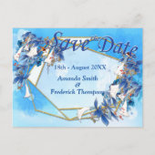 水図解入りの、写真付きの彩月花 案内ポストカード (正面)