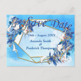 水図解入りの、写真付きの彩月花 案内ポストカード