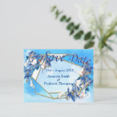 水図解入りの、写真付きの彩月花 案内ポストカード (スタンド正面)