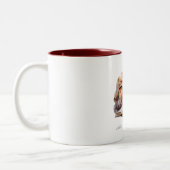 水図解入りの、写真付きの色コーヒー&良い本2対 ツートーンマグカップ (左)