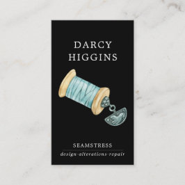 水図解入りの、写真付きの色シーメストレステーラーブラック 名刺