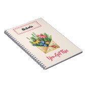 水図解入りの、写真付きの色、この得スパイラル ノートブック (右側)