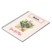 水図解入りの、写真付きの色、この得スパイラル ノートブック (左側)