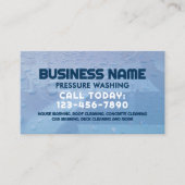 水圧は青く洗う 名刺 (正面)