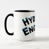 水圧技術者の水滴マグ マグカップ (左)