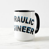 水圧技術者の水滴マグ マグカップ (正面右)