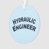 水圧技術者の水滴 オーナメント (正面)