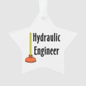 水圧技術者トイレのプランジ オーナメント (正面)