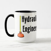 水圧技術者トイレプランジャー マグカップ (左)