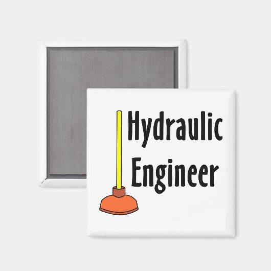 水圧技術者トイレプランジャー マグネット (正面/裏面)