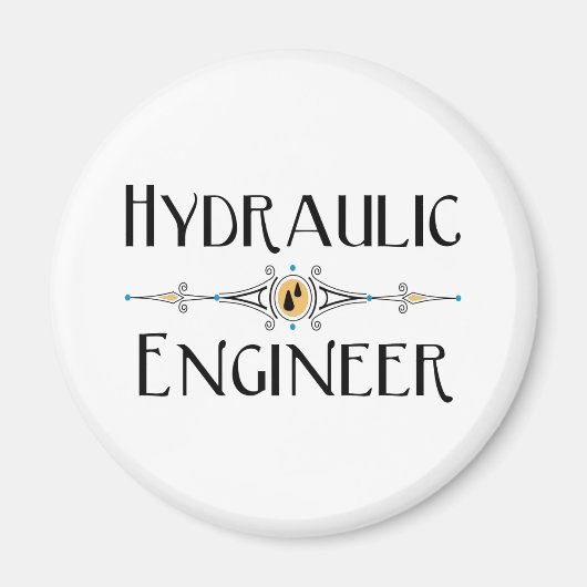 水圧技術者装飾線 マグネット (正面)