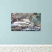 水圧採鉱ScenePlacerville, CA キャンバスプリント (インサイチュ (ウッドフロア))