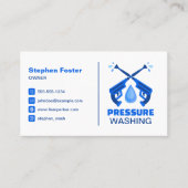 水圧洗浄フォトパワー洗浄洗浄 名刺 (正面)