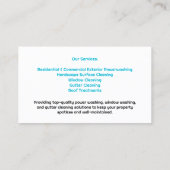 水圧洗浄名刺 名刺 (裏面)