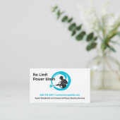 水圧洗浄名刺 名刺 (スタンド正面)