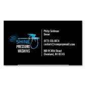 水圧洗浄 マグネット名刺 (正面)