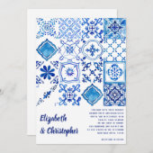 水地中海の色イタモダンリア 招待状 (正面/裏面)