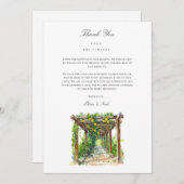 水地中海の色サンキューカード サンキューカード (正面/裏面)