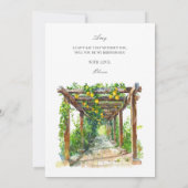 水地中海の色ブライドメイド提案カード セーブザデート (裏面)