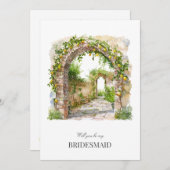 水地中海の色ブライドメイド提案カード セーブザデート (正面/裏面)
