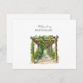 水地中海の色ブライドメイド提案カード セーブザデート (正面/裏面)