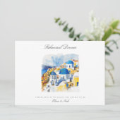 水地中海の色リハーサルディナーカード サンキューカード (スタンド正面)