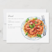 水地中海の色リハーサルディナーカード サンキューカード (裏面)