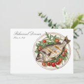 水地中海の色リハーサルディナーカード サンキューカード (スタンド正面)