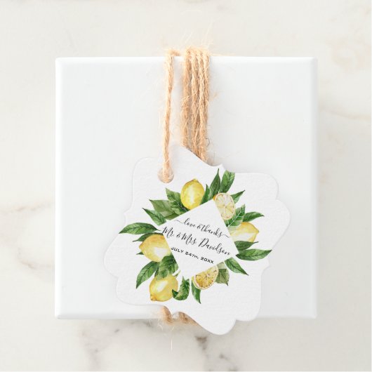 水地中海の色レモントロピカル結婚ズ フェイバータグ (インサイチュ)