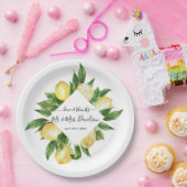 水地中海の色レモントロピカル結婚ズ ペーパープレート (パーティー)