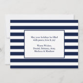 水墨青い海と挨拶の写真 シーズンカード (裏面)