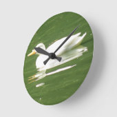 水壁時計の上でアヒル ラウンド壁時計 (傾斜)