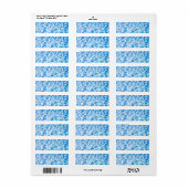 水壁紙ブルー澄ん海リップル水ポー ラベル (フルシート)