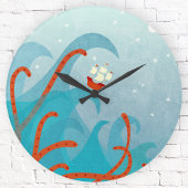 水夫の芸術にとって悪い航海の日 ラージ壁時計