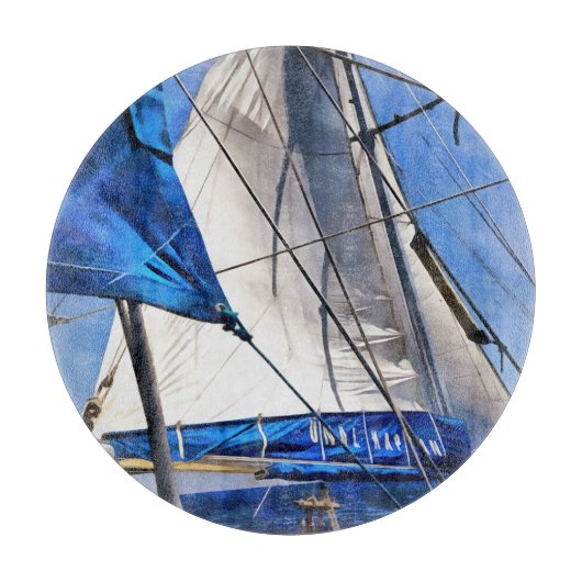 水夫は芸術家で風通しが利く カッティングボード (正面)