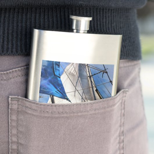 水夫は芸術家で風通しが利く フラスク (インサイチュ)