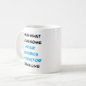 水好気性インストラクター素晴らし、 コーヒーマグカップ (正面左)