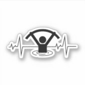 水好気性水中競技エクササイズフィットネス心拍 シール (正面)