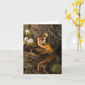 水妖精Notecards カード (黄色い花)