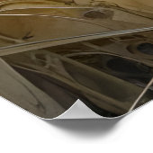 水威厳のある色の虎 ポスター (角)