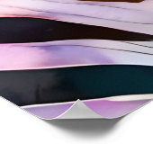 水威厳のある色ゼブラ ポスター (角)