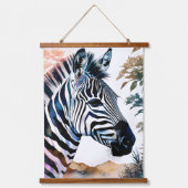 水威厳のある色ゼブラ 吊り下げ型タペストリー (正面)