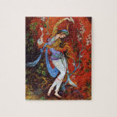 水差しからのペルシャの女の子の注ぐワインを絵を描くこと ジグソーパズル (縦)