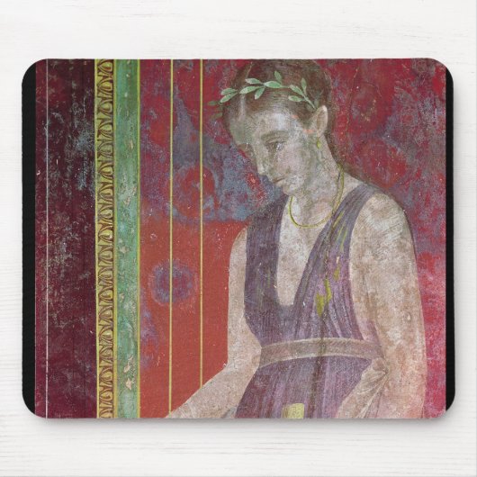 水差しからの付き添い人の注ぐ液体 マウスパッド (正面)