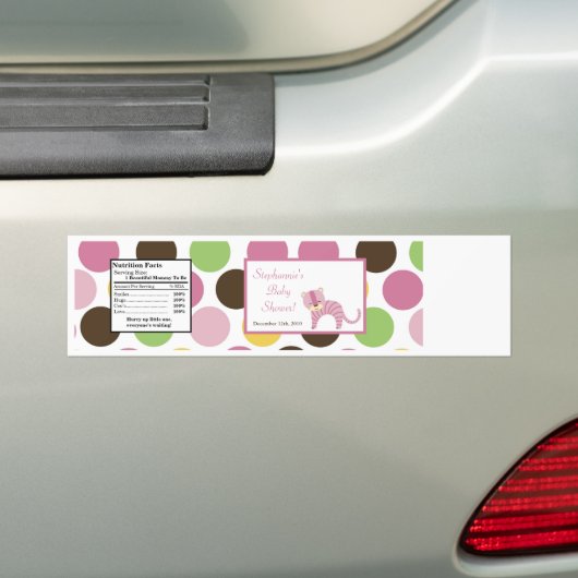 水差しのラベルのジャングルの女王のトラのサファリの動物園 バンパーステッカー (車上)