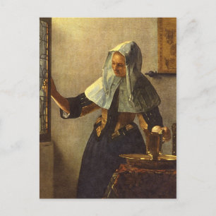 水差しの若い女性 – Johannes Vermeer ポストカード