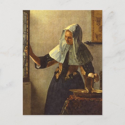 水差しの若い女性 – Johannes Vermeer ポストカード (正面)