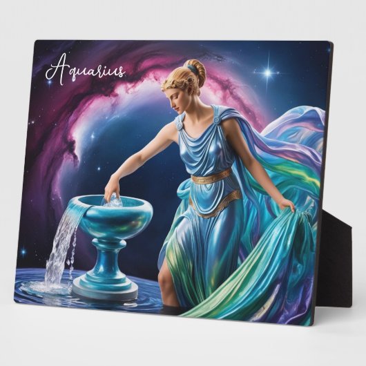 水差し女神アクエリアス8x10 フォトプラーク (側面)