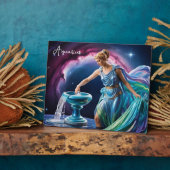 水差し女神アクエリアス8x10 フォトプラーク (側面)