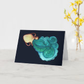 水差し星占い芸術アクエリアス カード (黄色い花)